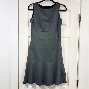 Grey fit and flare dress